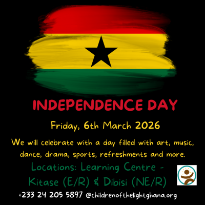 Black Simple Illustration Ghana Independence Day Instagram Post